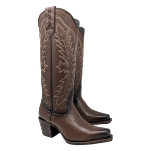 Botas piel mujer cafe tierra Norte Jever
