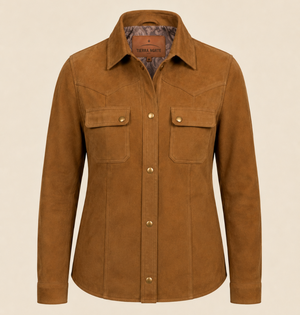 Sobrecamisa Gamuza Piel Tierra Norte Camel