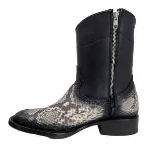 Botas Tierra Norte – Python Belly Black & Silver