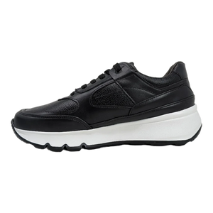 Sneakers piel hombre negro Tierra Norte