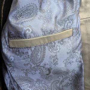 Sobreamisa de piel pelibuey color gris