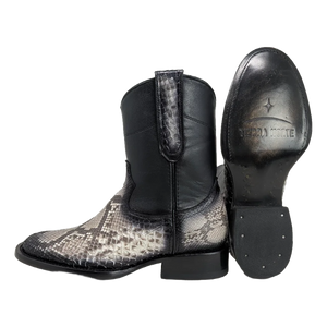 Botas Tierra Norte – Python Belly Black & Silver