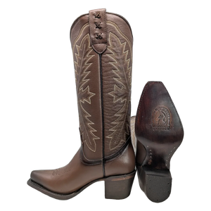 Botas piel mujer cafe tierra Norte Jever