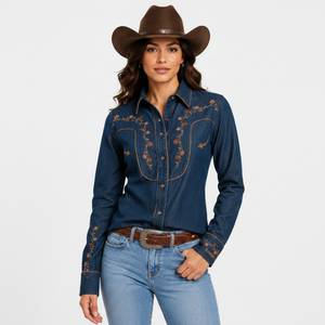 Camisa aquera mujer marca Rangers bordada