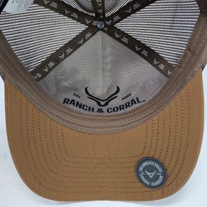 Gorra Ranch & Corral Ganado Verde Tabaco Trucker