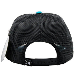 Gorra Fifth Ranch Toro Blanco Turquesa Trucker Snapback