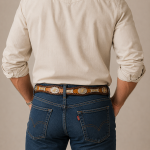 Cinturón Vaquero Miel Western Signature