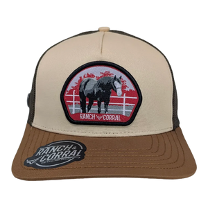 Gorra Ranch & Corral Horse Patch Beige Trucker