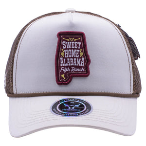 Gorra Fifth Ranch Alabama Crema Cafe Trucker Snapback