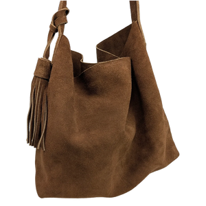 Bolsa de Piel (Gamuza) Tipo Hobo Tierra Norte