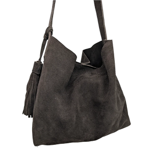 Bolsa de Piel (Gamuza) Tipo Hobo Tierra Norte