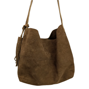 Bolsa de Piel (Gamuza) Tipo Hobo Tierra Norte