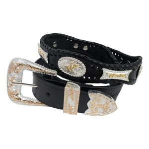 Cinturón Vaquero Negro Western Signature