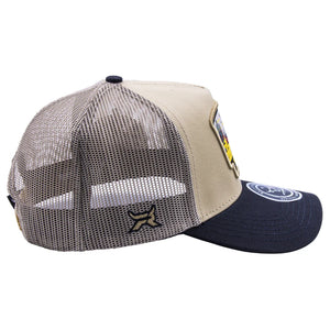 Gorra Fifth Ranch Arizona Beige Negro Trucker Snapback