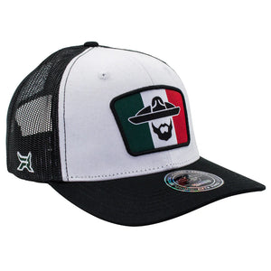 Gorra Fifth Ranch Charro Mexico Blanco Negro Trucker Snapback