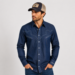 Camisa vaquera hombre marca rangers, tierra norte