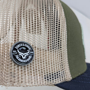 Gorra Payaso Rojo Caballo Olivo Trucker Semicurva