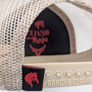 Gorra Payaso Rojo Caballo Olivo Trucker Semicurva