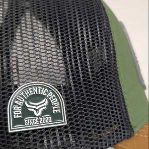 Gorra Trucker Ranch & Corral Payaso Rojo Caballo Verde Mostaza