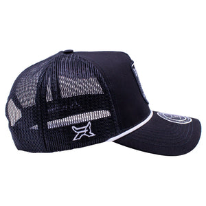 Gorra Fifth Ranch Western Indian Negro Blanco Trucker Snapback
