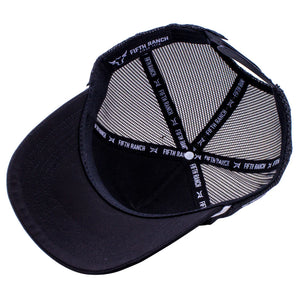 Gorra Fifth Ranch Western Indian Negro Blanco Trucker Snapback
