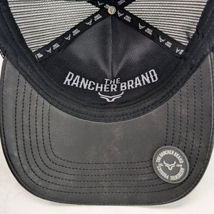 Gorra Ranch & Corral Doma Natural Negra Trucker Semicurva Snapback