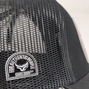 Gorra Ranch & Corral Doma Natural Negra Trucker Semicurva Snapback