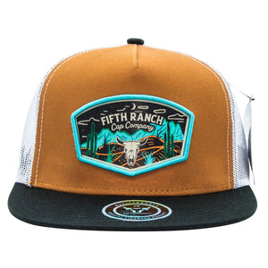 Gorra Fifth Ranch Desert Camel Negro Trucker Snapback