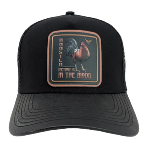 Gorra Ranch & Corral Rooster Victory Negra Trucker Semicurva Snapback