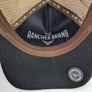 Gorra Ranch & Corral Shepherd Café Negro Trucker Semicurva Snapback