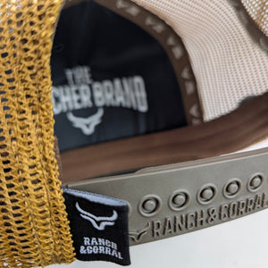 Gorra Ranch & Corral Shepherd Café Negro Trucker Semicurva Snapback