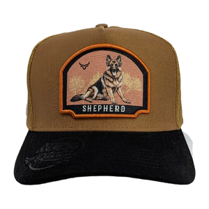 Gorra Ranch & Corral Shepherd Café Negro Trucker Semicurva Snapback