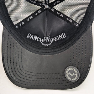 Gorra Ranch & Corral Cuco Raya Negra Trucker Semicurva Snapback