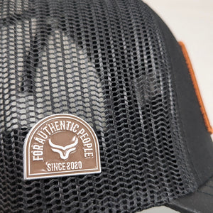 Gorra Ranch & Corral Cuco Raya Negra Trucker Semicurva Snapback