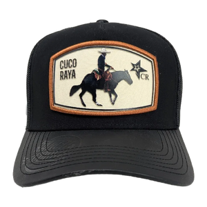 Gorra Ranch & Corral Cuco Raya Negra Trucker Semicurva Snapback