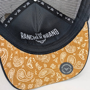 Gorra Ranch & Corral M Negra Trucker Semicurva