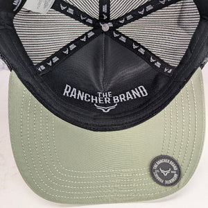 Gorra Ranch & Corral Charro Mexicano Cafe Verde Trucker Semicurva Snapback