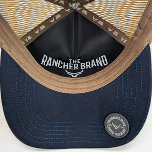 Gorra Ranch & Corral It’s Show Time Amarillo Azul Trucker Semicurva Snapback