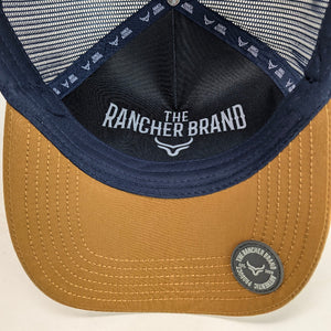 Gorra Ranch & Corral Pick Up Beige Café Trucker Semicurva Snapback