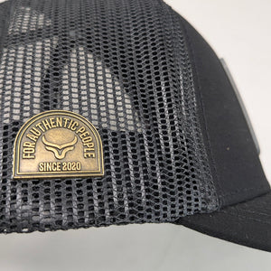 Gorra Ranch & Corral Stallion Negro Trucker Semicurva Snapback