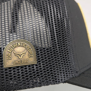 Gorra Ranch & Corral Camión Roja Negra Trucker Semicurva Snapback