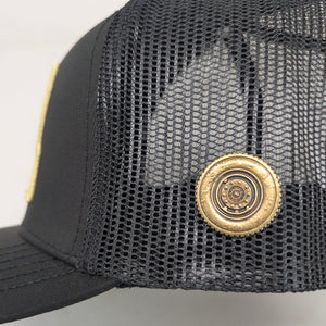 Gorra Ranch & Corral Camión Roja Negra Trucker Semicurva Snapback
