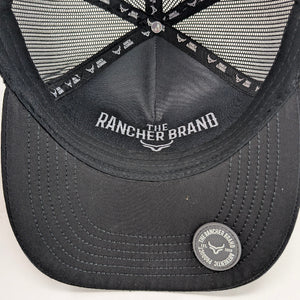 Gorra Ranch & Corral Cattle Driver Negra Trucker Semicurva Snapback