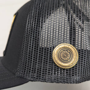 Gorra Ranch & Corral Cattle Driver Negra Trucker Semicurva Snapback