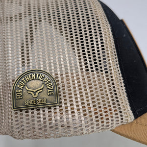 Gorra Ranch & Corral Borrego Negro Café Trucker Semicurva Snapback