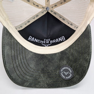 Gorra Ranch & Corral Brangus Azul Negro Trucker Semicurva Snapback