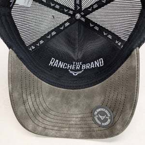 Gorra Ranch & Corral Braford Negra Gris Trucker Semicurva Snapback