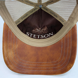 Gorra Stetson Motorcycle Crema Cafe Trucker Semicurva Snapback