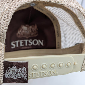 Gorra Stetson Motorcycle Crema Cafe Trucker Semicurva Snapback