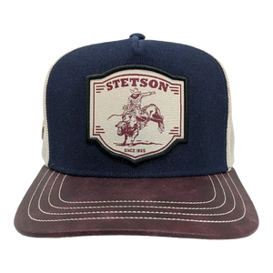 Gorra Stetson Rider Azul Marino Vino Trucker Semicurva Snapback